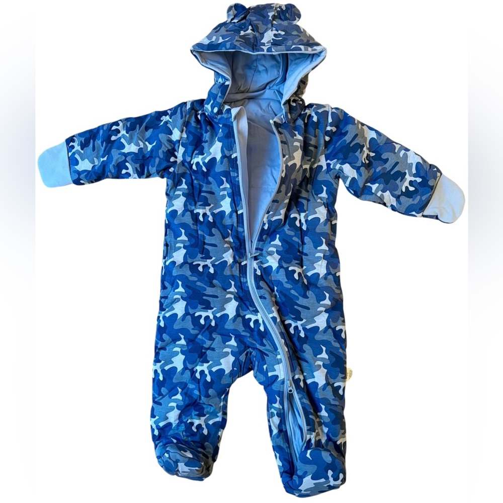 Infant Baby Girl Boy Fall Winter Thick Footie Hooded Jumpsuit Outfit